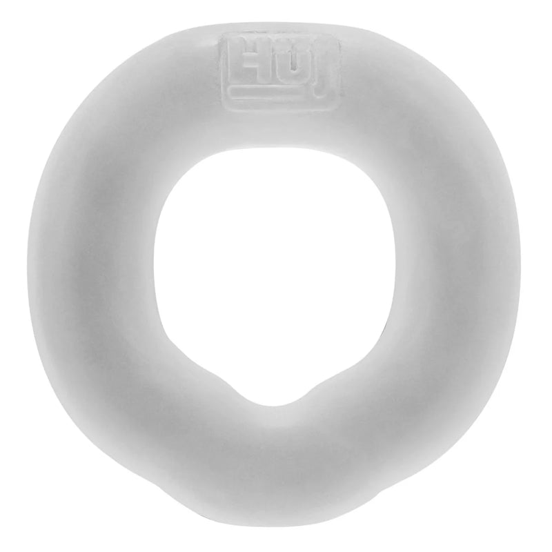 Oxballs Hunky Junk Fit Ultra-Stretch Silicone Cock Ring, Clear, Product Image, Front