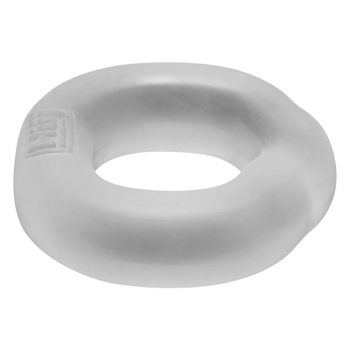 Oxballs Hunky Junk Fit Ultra-Stretch Silicone Cock Ring, Clear, Flat View