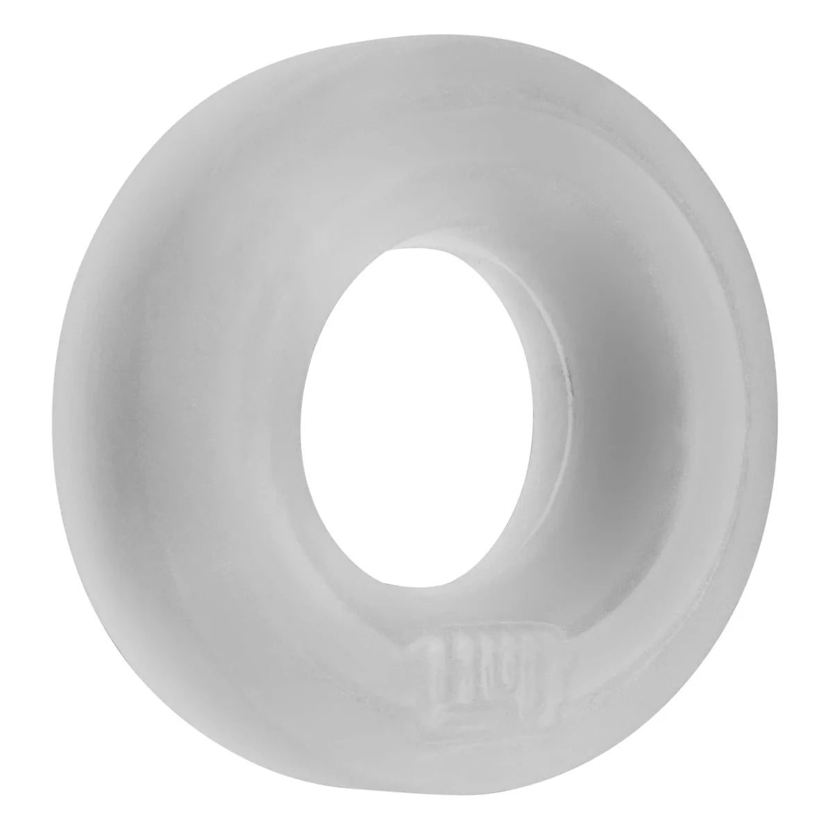 Oxballs Hunky Junk Hybrid Cock Ring, Clear, Product Image, Front Left Angle