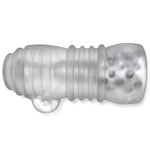 Oxballs Hunky Junk Jackt Stroker, Clear Ice, Product Image, Side View