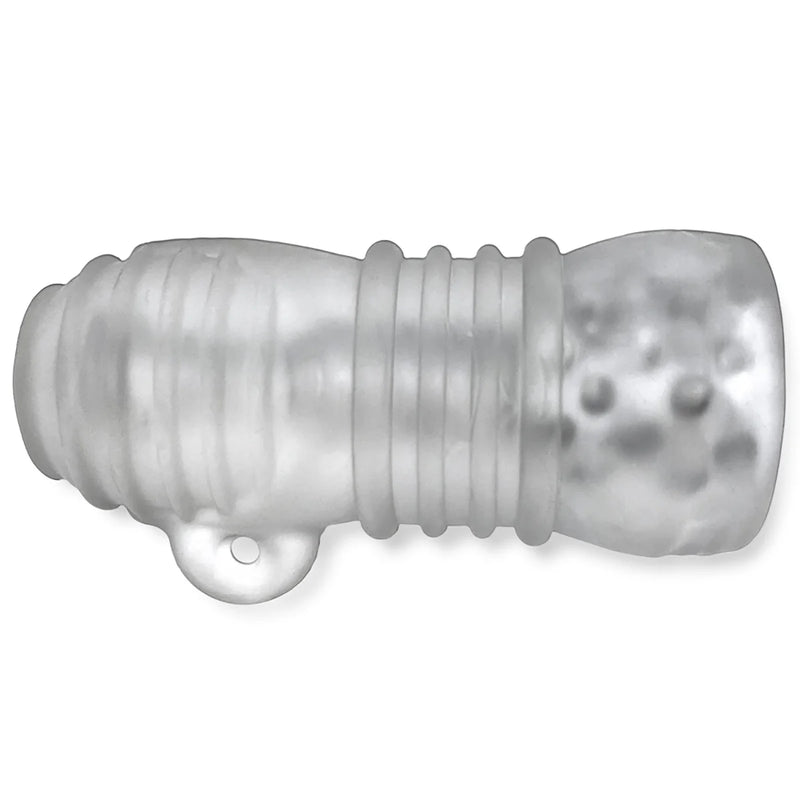 Oxballs Hunky Junk Jackt Stroker, Clear Ice, Product Image, Side View
