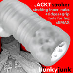 Oxballs Hunky Junk Jackt Stroker, Clear Ice, Stroker Features