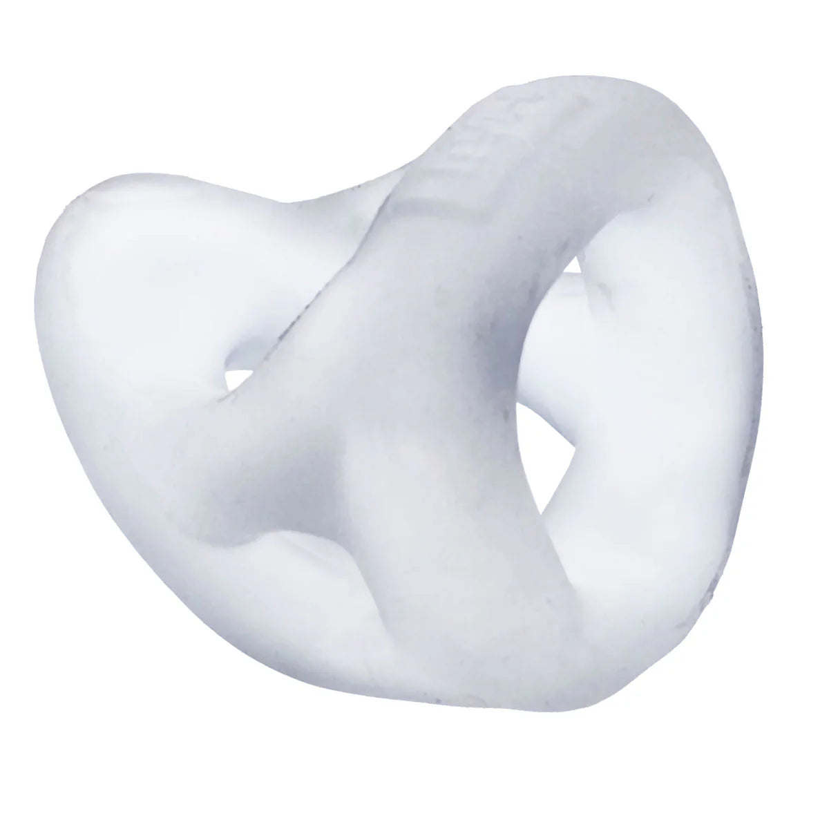 Oxballs Hunky Junk Slingshot Hybrid Cock Sling, Clear, Product Image, Side Angle