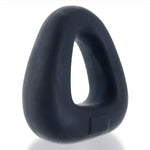 Oxballs Hunky Junk Zoid Triangle Cock Ring, Black, Product Image, Front Right Angle