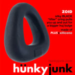 Oxballs Hunky Junk Zoid Triangle Cock Ring, Black, Cock Ring Details