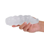 Oxballs Invader Cock Sheath, Clear Ice, Cock Sheath in Hand