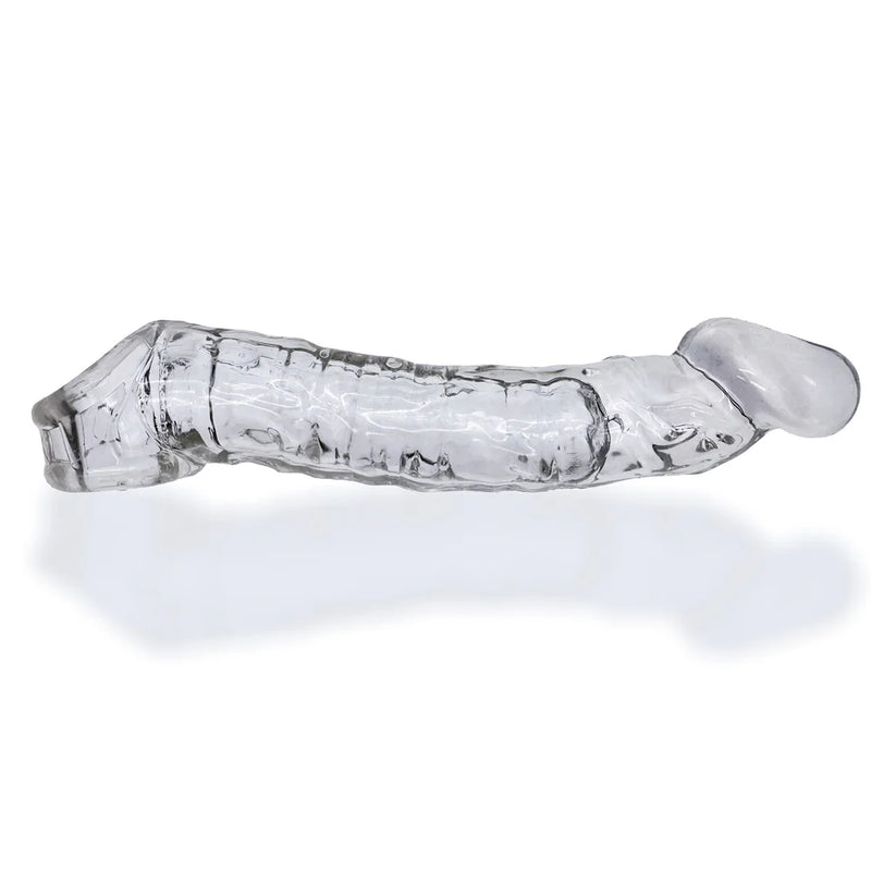 Oxballs Muscle Bandit Slim Snugger Adjust-Fit Cocksheath, Clear, Product Image, Side View