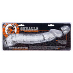 Oxballs Muscle Ripped Slimmer Longer Cocksheath, Clear, Product Package, Front