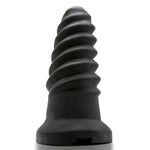 Oxballs Screwd Hole Screwd-In Open Tip Sleeve, Black, Product Image, Full View