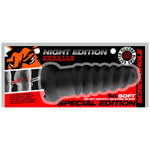 Oxballs Screwd Hole Screwd-In Open Tip Sleeve, Black, Product Package