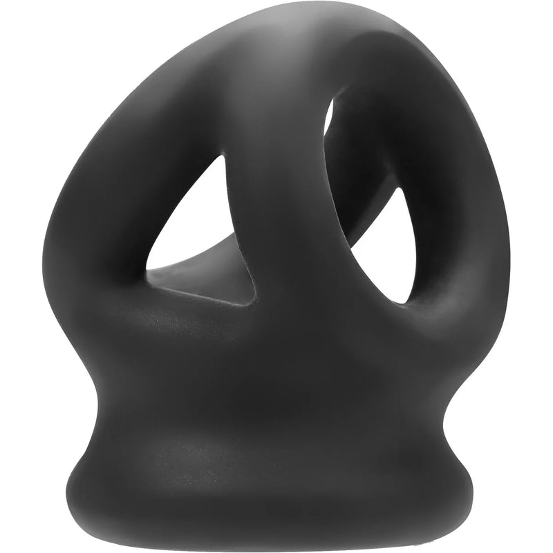 Oxballs Tri-Squeeze 3-Ring Ballstretching Sling, Black Ice, Product Image, Front Left Angle