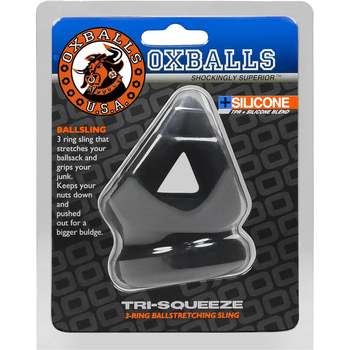 Oxballs Tri-Squeeze 3-Ring Ball Stretching Sling