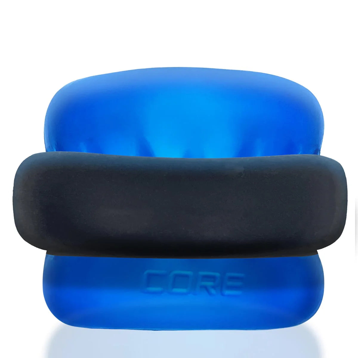 Oxballs Ultracore Ball Sretcher & Power Lock Ring, Blue, Product Image, Front