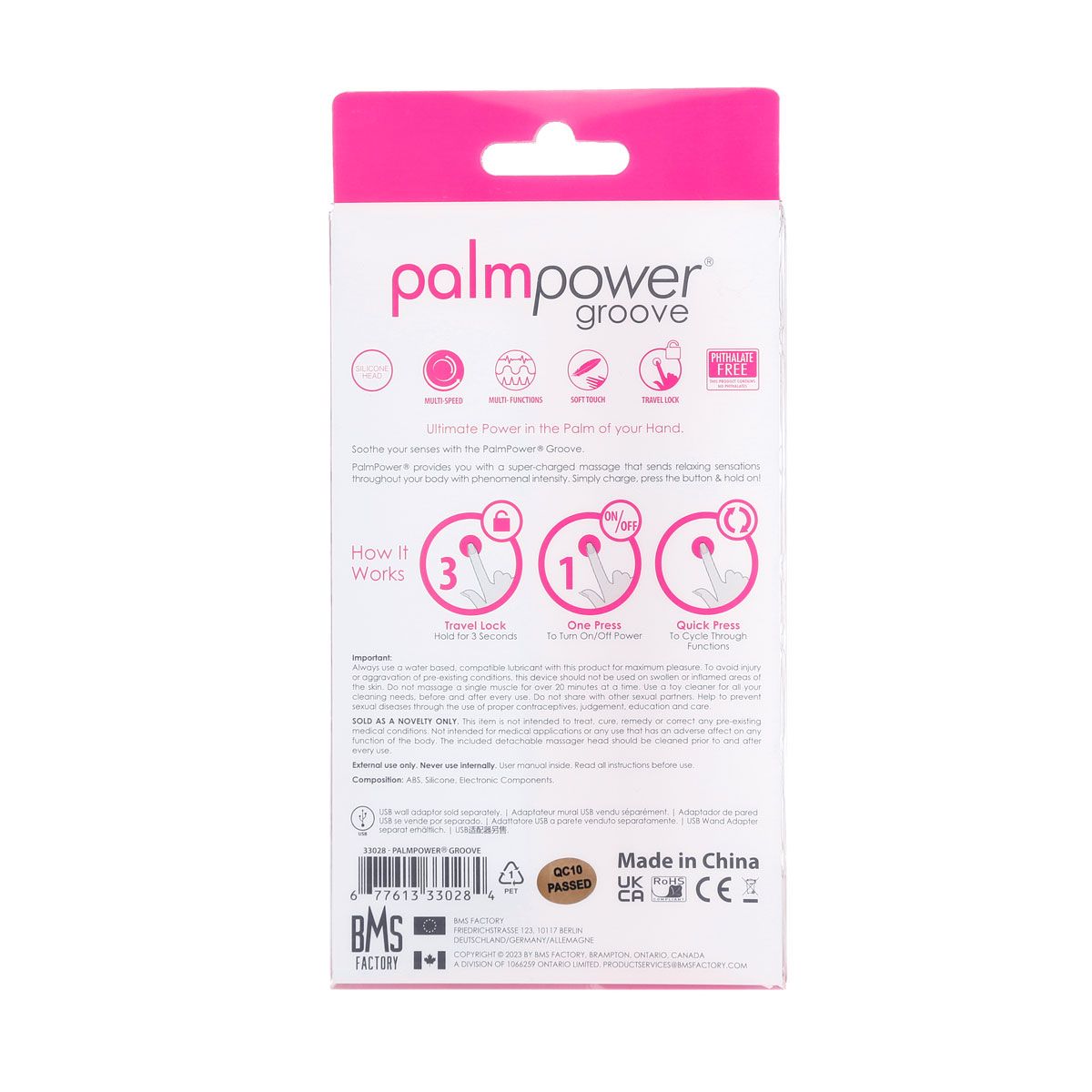 PalmPower Groove Wand Vibrator