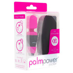 PalmPower Pocket Mini Wand Vibrator, Fuchsia, Product Package, Front Angle