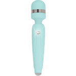 Pillow Talk Cheeky Wand Vibrator, Teal, Product Image, Shining Swarovski Crystal