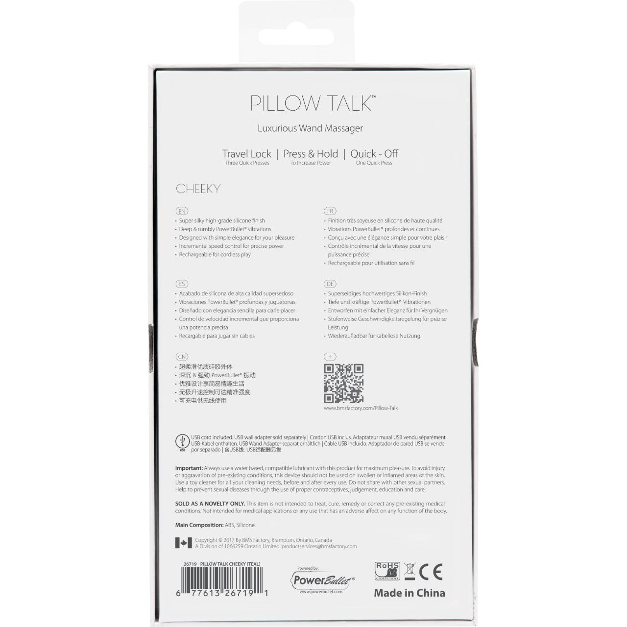 Pillow Talk Cheeky Wand Vibrator