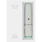 Pillow Talk Feisty Thrusting Vibrator, Teal, Product Box, Front View