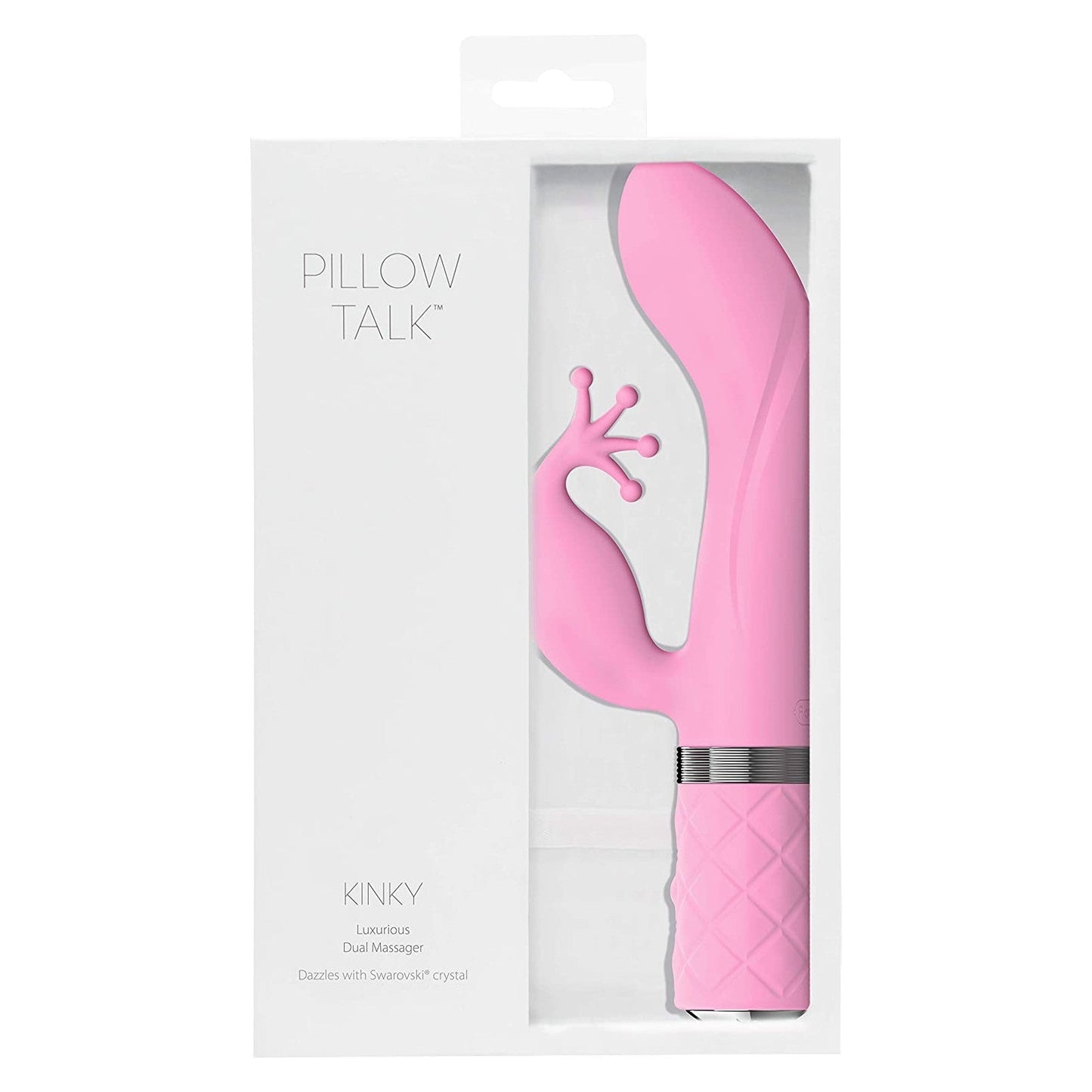 Pillow Talk Kinky Rabbit Vibrator, Pink, Product Box