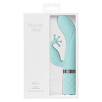Pillow Talk Kinky Rabbit Vibrator, Teal, Product Box