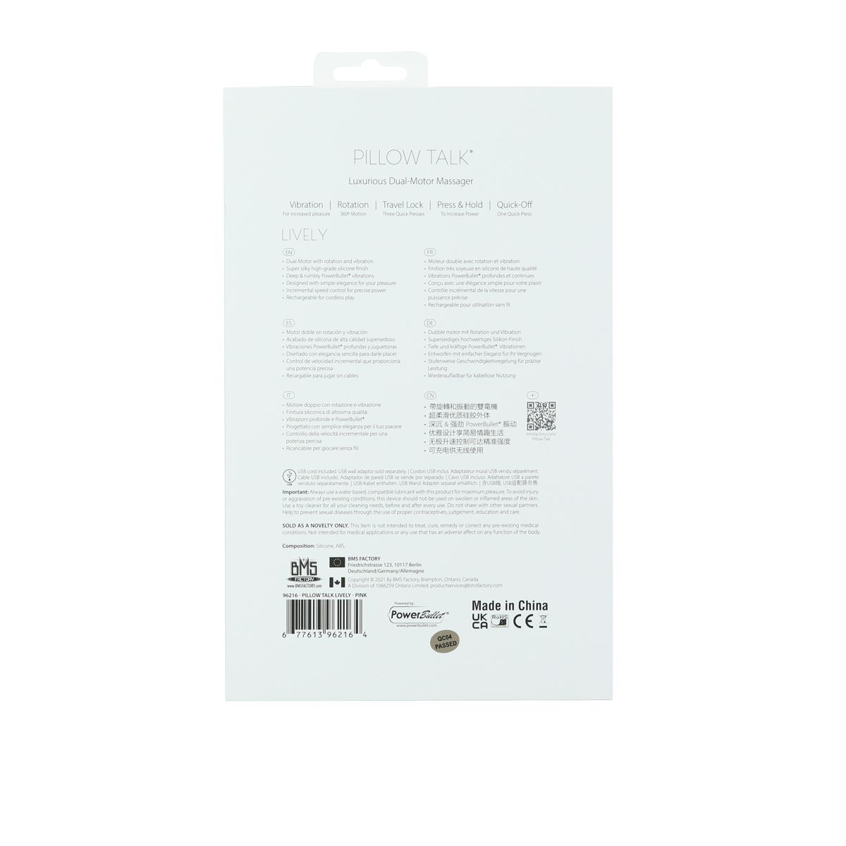 Pillow Talk Lively Rabbit Vibrator