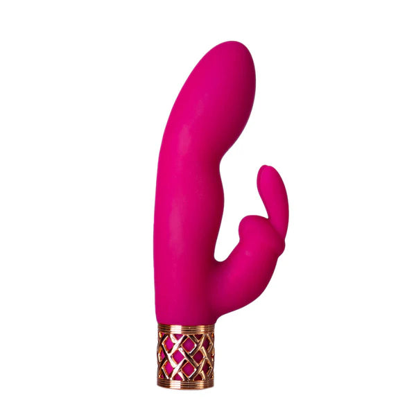 Pillow Talk Secrets Seductive Come Hither Rabbit Vibrator, Fuchsia, Product Image, Side View