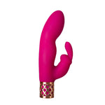 Pillow Talk Secrets Seductive Come Hither Rabbit Vibrator, Fuchsia, Product Image, Side View