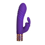 Pillow Talk Secrets Sensual Luxurious Thrusting Rabbit Vibrator, Purple, Product Image, Side