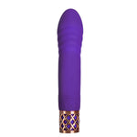 Pillow Talk Secrets Sensual Luxurious Thrusting Rabbit Vibrator, Purple, Product Image, Back