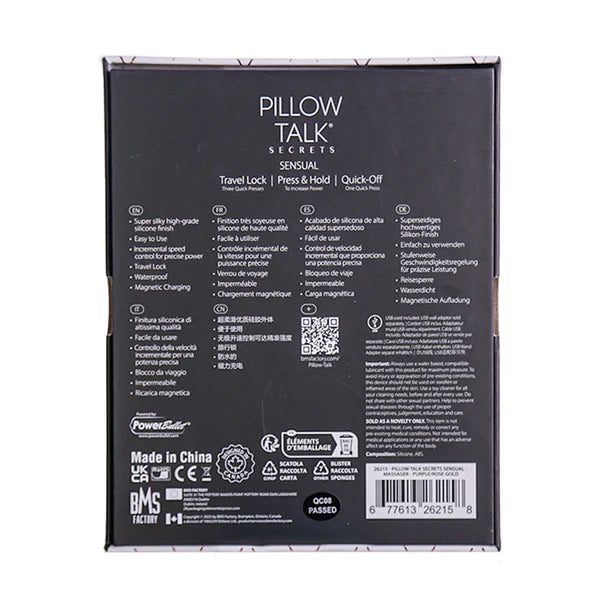 Pillow Talk Secrets Sensual Thrusting Rabbit Vibrator