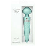 Pillow Talk Sultry Dual Ended Warming Massager, Teal, Product Packaging, Back
