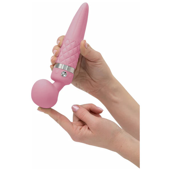 Pillow Talk Sultry Massage Wand Vibrator, Pink, Flexible Head