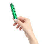 PowerBullet Pretty Point Vibrator, Teal, Bullet Vibrator in Hand