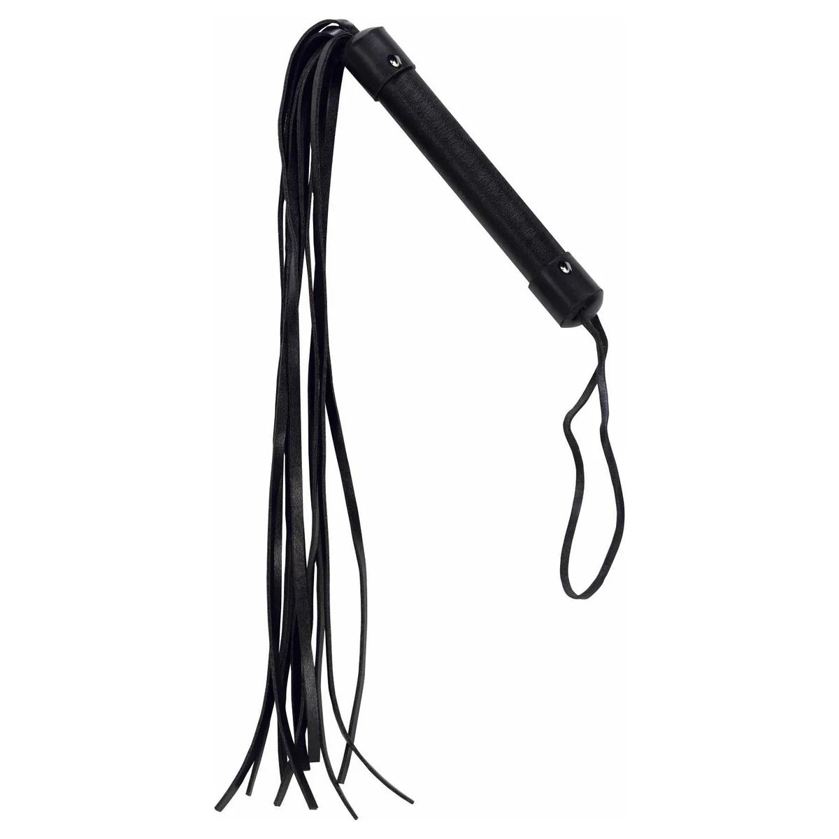 Punishment Black Leather Whip, Product Image