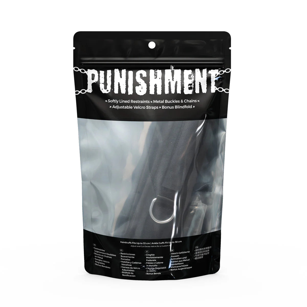 Punishment Hog-Tie Restraints, Product Package, Back
