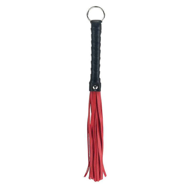 Punishment Mini Flogger, Red Tails, Product Image