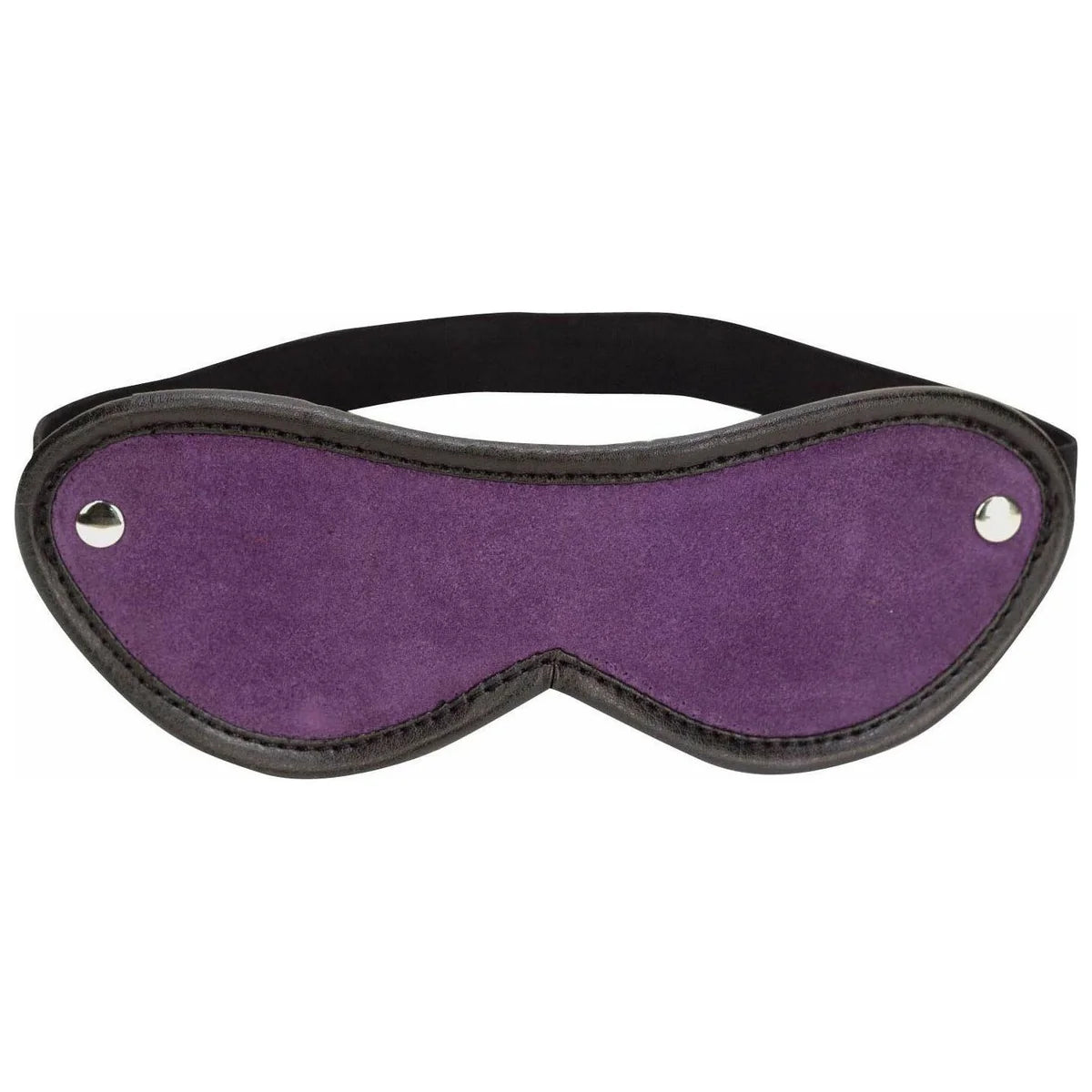 Punishment Purple Suede Bondage Mask, Product Image, Front View