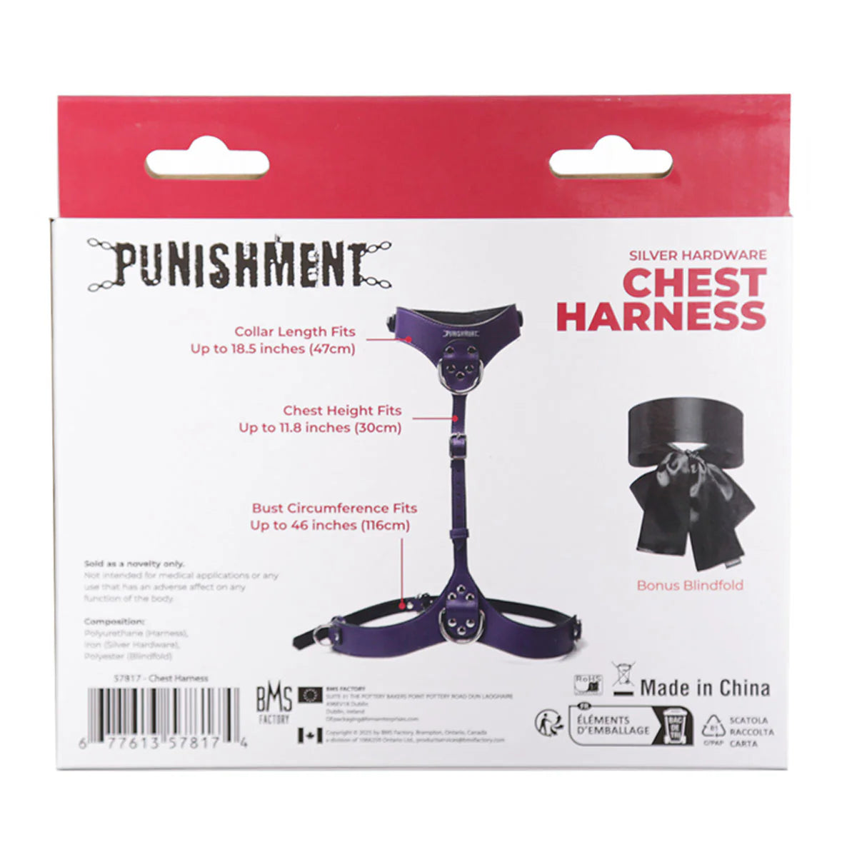 Punishment Silver Chest Harness