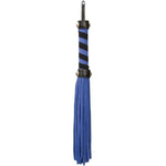 Punishment Small Suede Bondage Flogger, Blue, Product Image