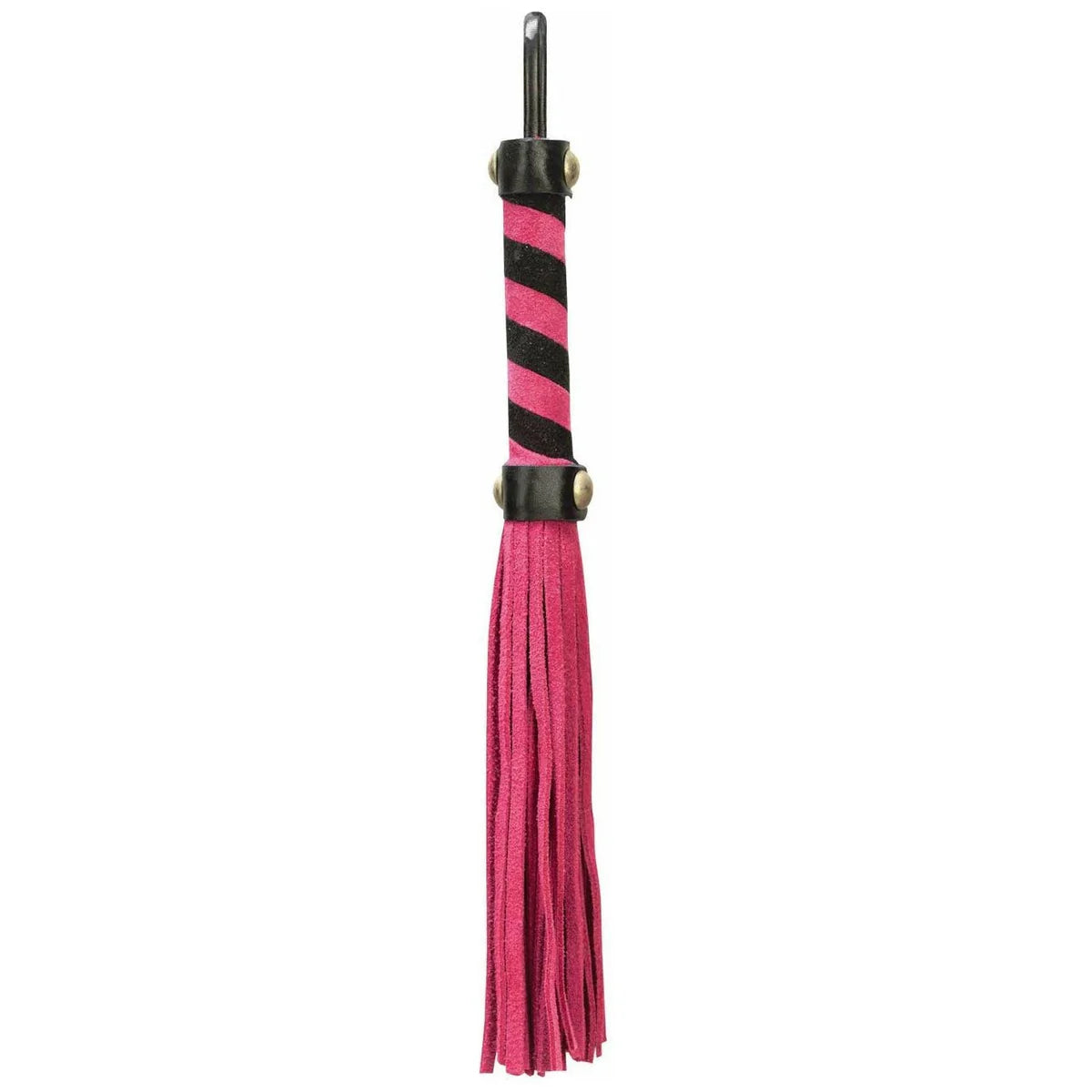 Punishment Small Suede Bondage Flogger, Pink, Product Image