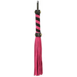 Punishment Small Suede Bondage Flogger, Pink, Product Image