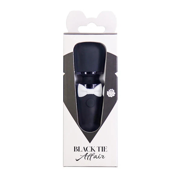 Pure Love Black Tie Affair Bowtie Mini Wand Vibrator