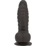 Pure Love Fantasy 7-Inch Silicone Dildo, Black, Product Image, Front View