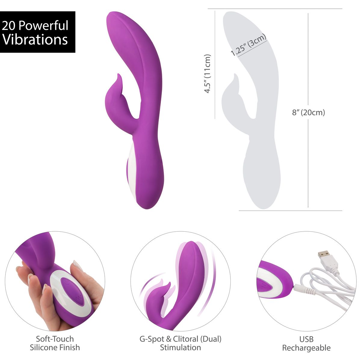 Pure Love G-Spot Rabbit Vibrator