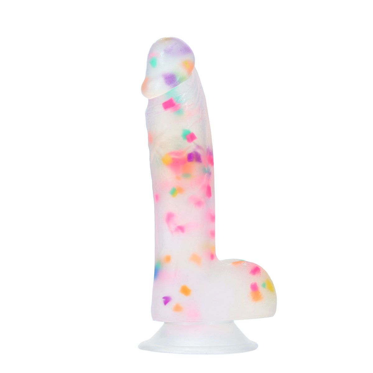 Pure Love Party Time 7.5-Inch Silicone Dildo, Product Image, Side View