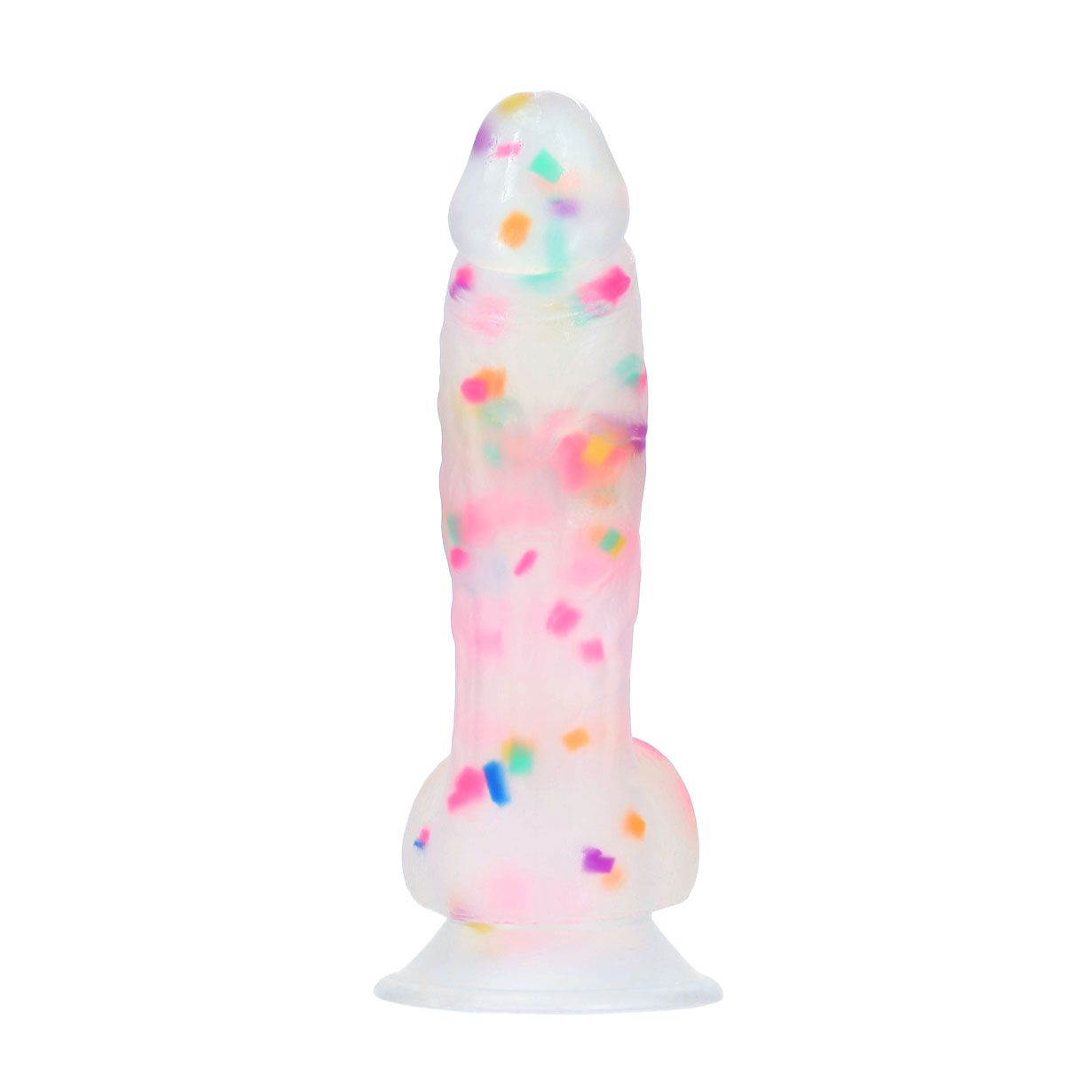 Pure Love Party Time 7.5-Inch Silicone Dildo, Product Image, Back View
