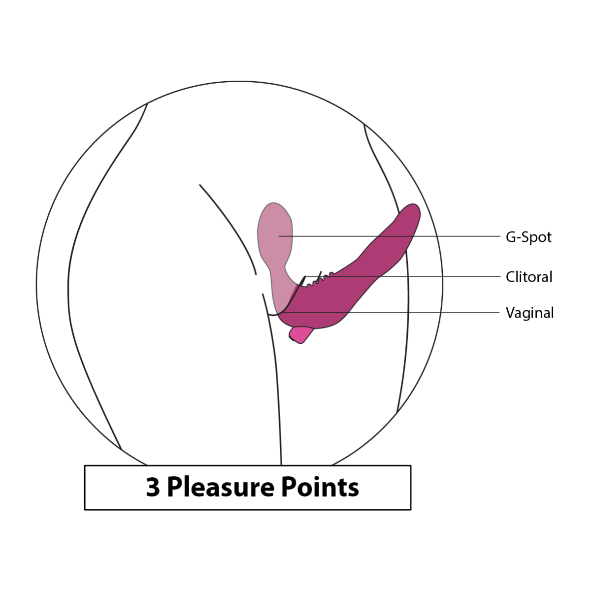 Pure Love Strapless Strap-On Vibrating Dildo, Wearable Positions