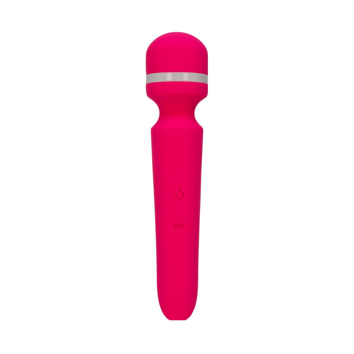 Pure Love Vibrating Massage Wand, Pink, Product Image, Front View