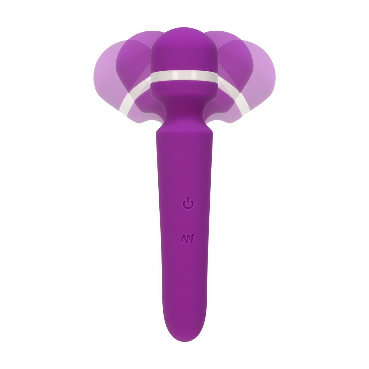 Pure Love Vibrating Massage Wand, Purple, Vibrating Effect