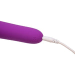 Pure Love Vibrating Massage Wand, Purple, USB Rechargeable